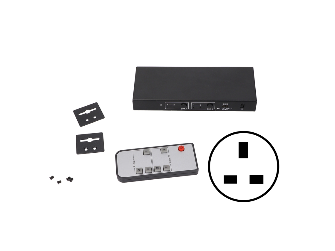 Audio Splitter 4k 18gbps Hdmi Sound Extractor 50/60hz Plug And Play Plug De Reino Unido