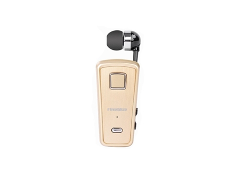 Kit Manos Libres Mini altavoz inalámbrico original Fineblue F980 con micrófono Soporte de vibración Bluetooth iOS Android Gold