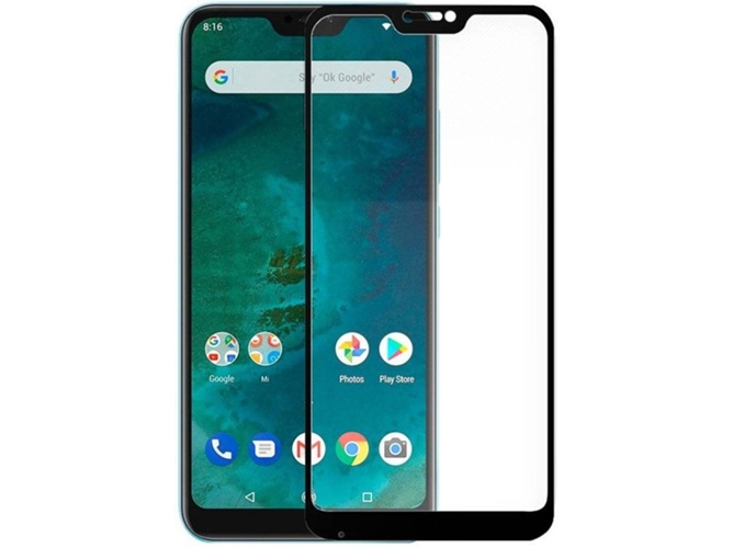 Protector de Cristal Templado Xiaomi Mi A2 Lite, 6 Pro Full 3D Negro