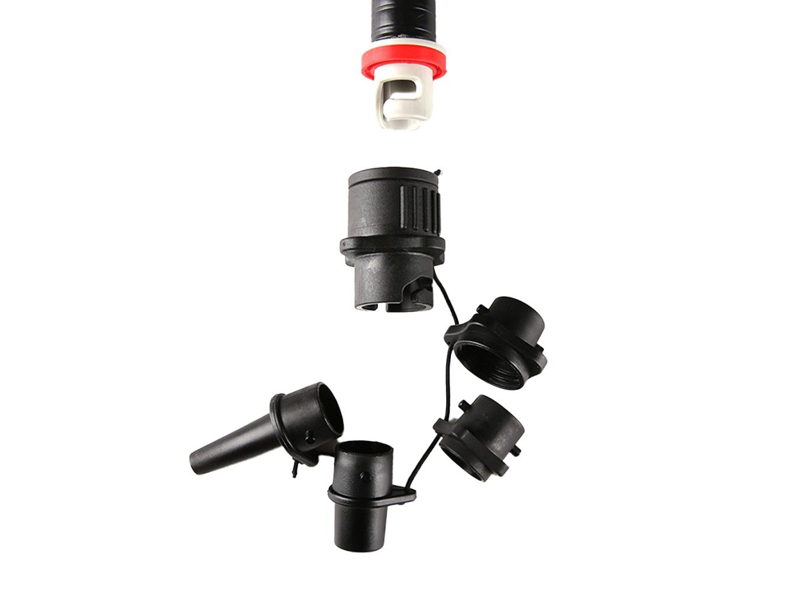 Adaptador Convertidor Multifuncional Para Bomba Inflable Con 4 Estándares Para Botes Inflables, Lanchas, Canoas Y Kayaks.