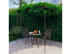 Pérgola De Jardín Marrón Antiguo 3x3x2,5 M Hierro
