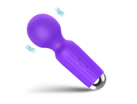 Mini vibrador de masaje de 20 frecuencias para mujer (púrpura) YIZHOOD