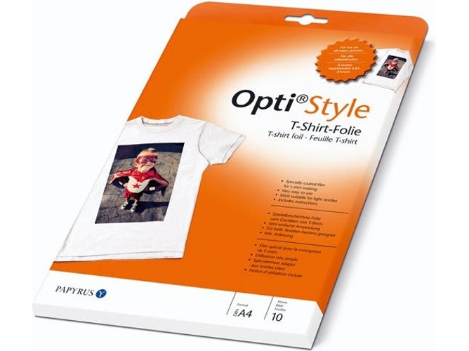 Papel de Transferencia PAPYRUS Opti Style T-Shirt-Folie 10 Hojas