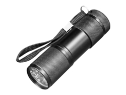 Linterna Uv Ultra Violeta Con 9 Led Negro Detectora Blacklight