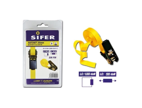 Sifer ratchet 25 mm 5 m sin fin sirt25-5-s/f-b