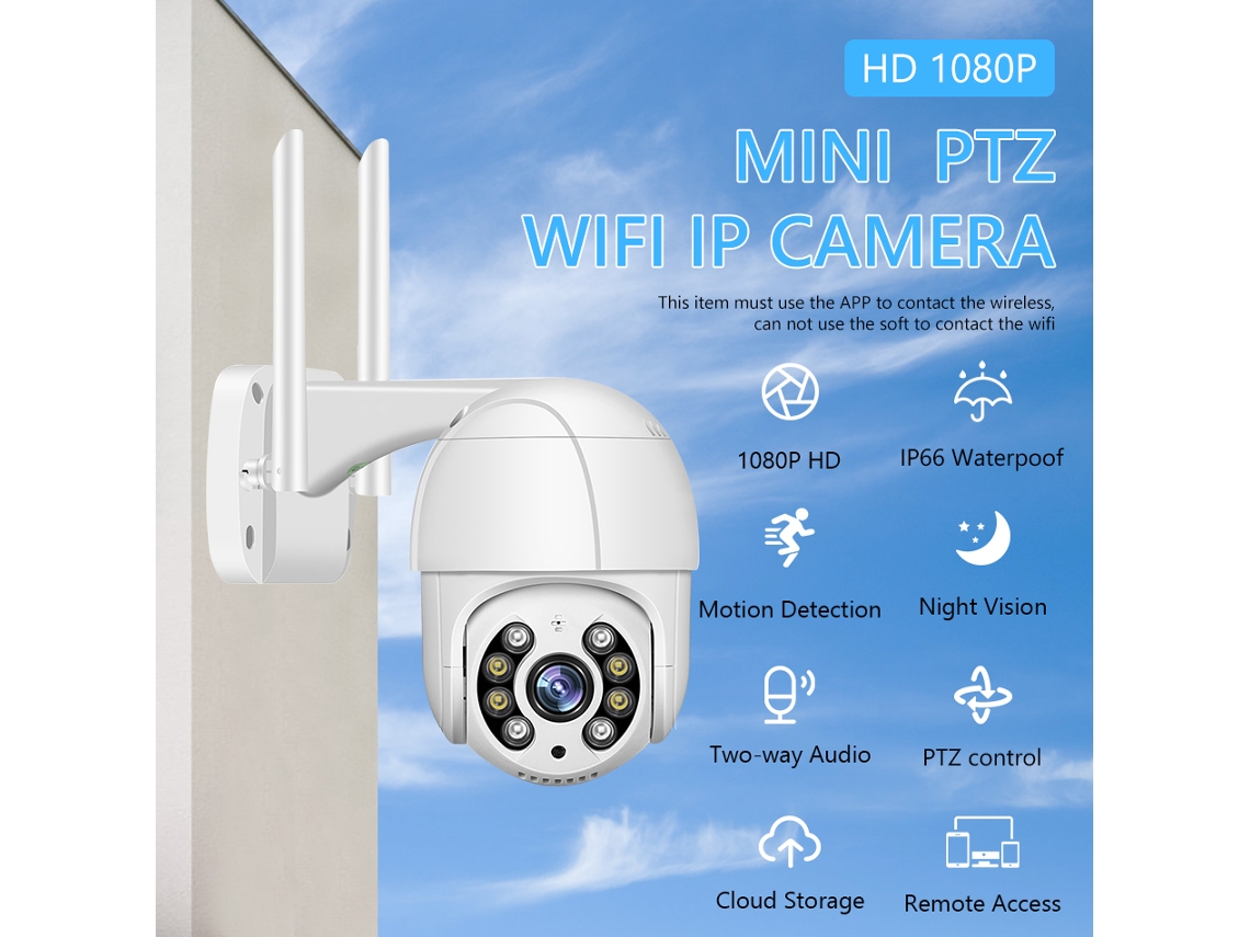 2026-cámara De Seguridad Ptz Wifi Exterior 1080p 2mp Inalámbrica Para Exteriores
