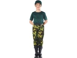 Disfraz Unisex CAR&GUS de camuflaje militar (Tam: 10-12 años)