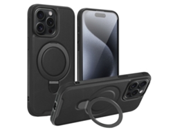Funda La Cubierta Protectora Del Anillo Dedo Giratorio Para Iphone 14 Plus Siurn Negro