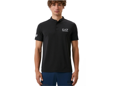 Polos EA7 Poliamida Hombre (L - Negro)
