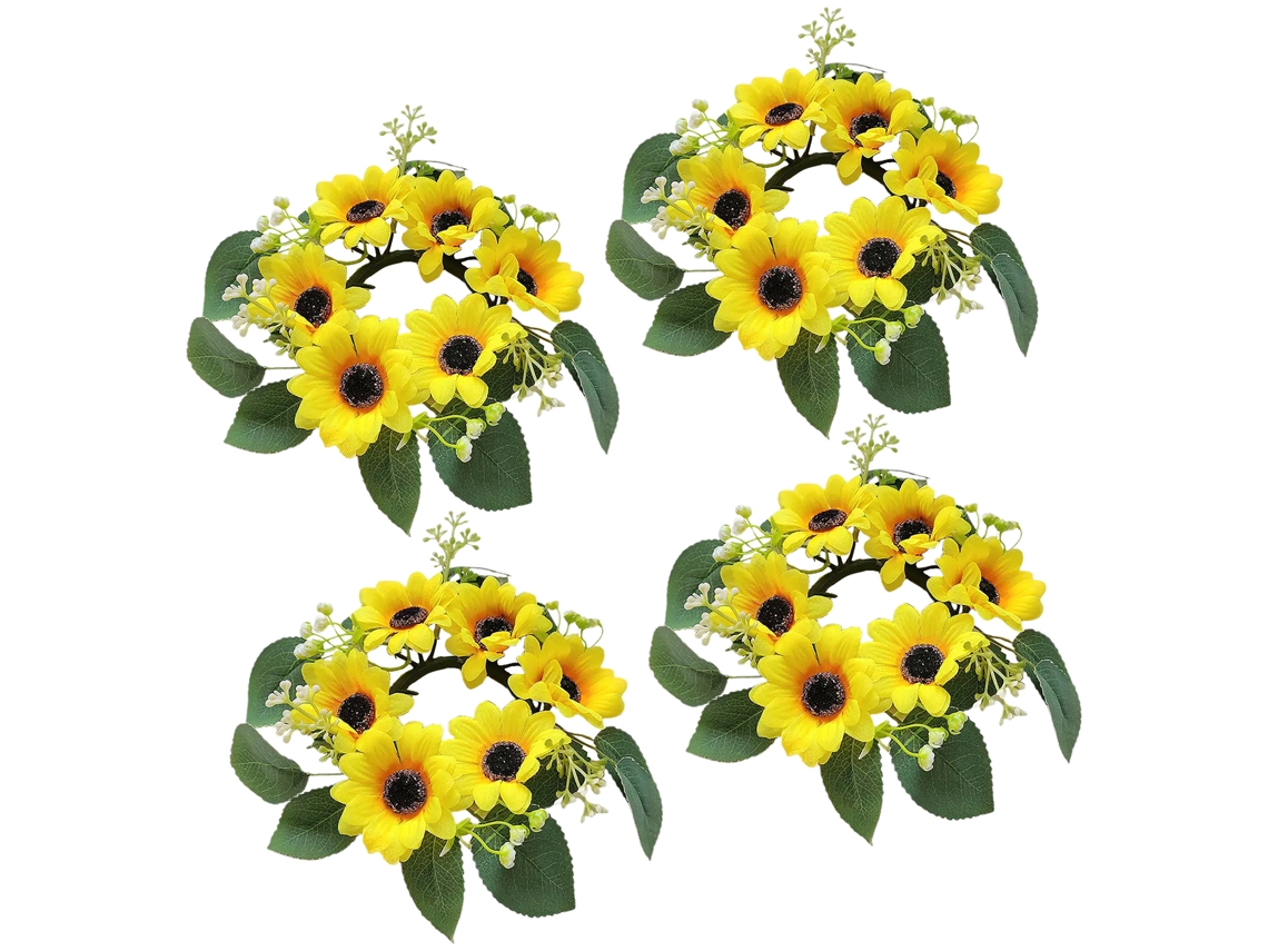 Pulsera con ramo de girasoles y cajas de bombones