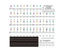 Etiqueta Engomada De La Nota Del Pentagrama Del Piano De 88 Teclas SLOWMOOSE (Otro)