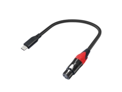 Cable de micrófono USB-C LALAMOLI, adaptador de conector hembra tipo C a 3 pines