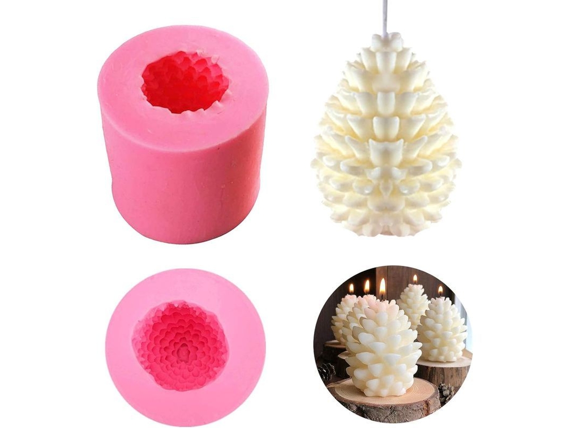 2026-molde De Cera De Pino Silicona De Calidad Alimentaria Para Velas Jabones Y Pasteles Diy