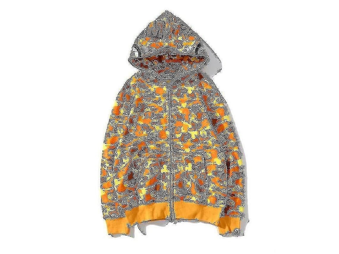 2026-sudadera Con Capucha Camuflaje Para Hombres Niños Chaqueta Con Cremallera Suelta Poliéster Estilo Casual
