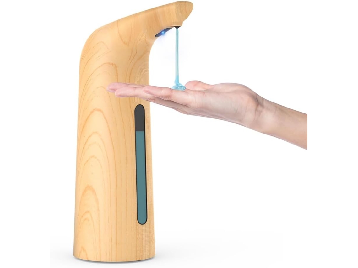 Dispensador automático de jabón líquido con 4 niveles ajustables, capacidad de 400 ml, resistente al agua, de Gokoco