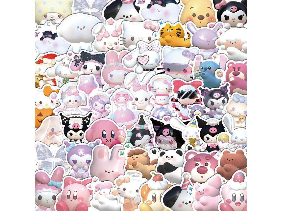 Pegatinas - kawaii - 50 piezas