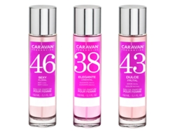 3x CARAVAN Perfumes de Mujer Nº43 Nº38 Nº46 de 150ml