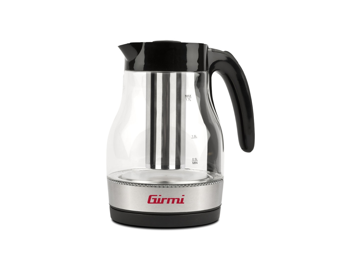 Tetera De Vidrio 1,7l Con Filtro Girmi Bl51