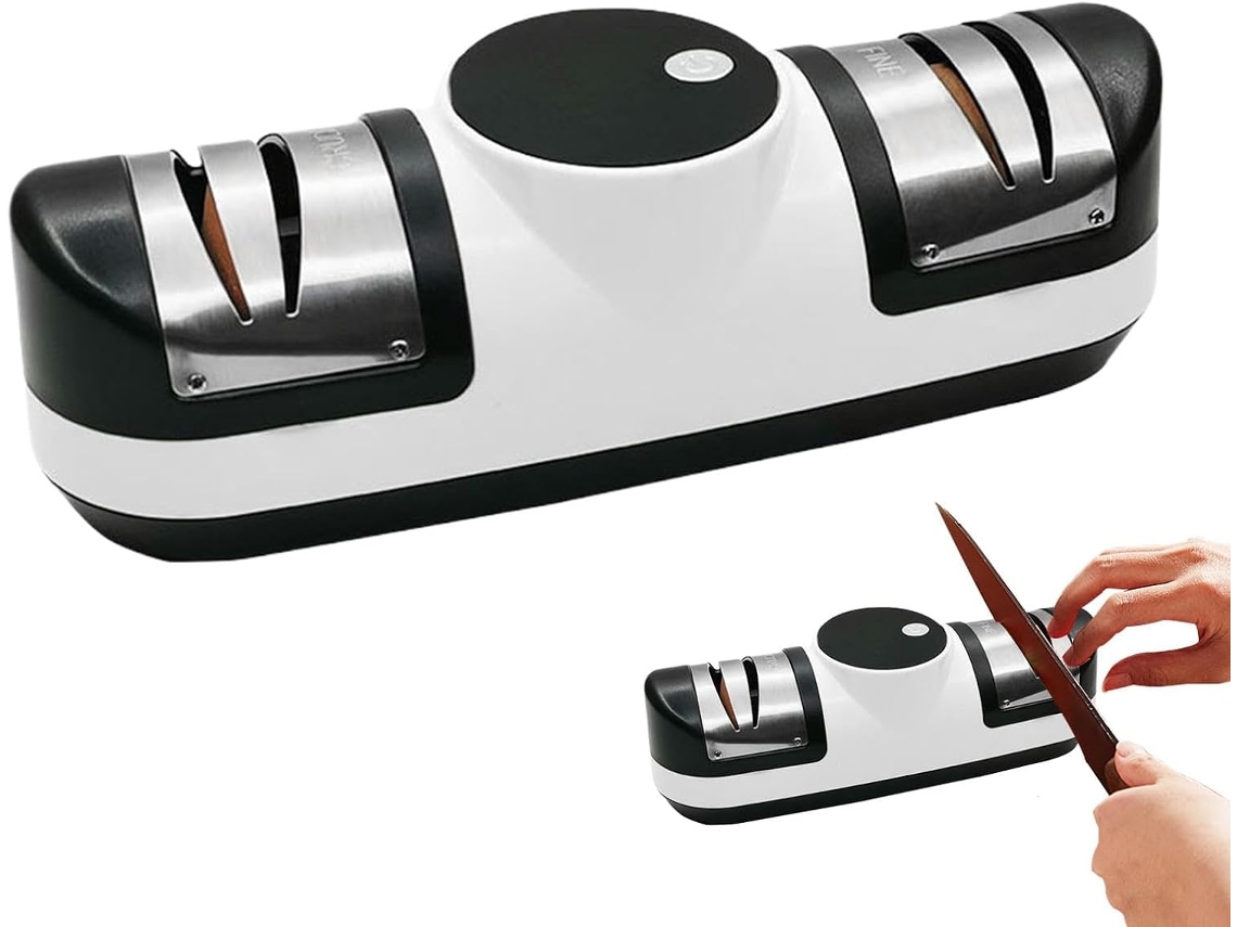Afilador De Cuchillos Cocina Herramienta Para Afilar Silencioso Recargable 3 Velocidades Afilado Fino Y Grueso