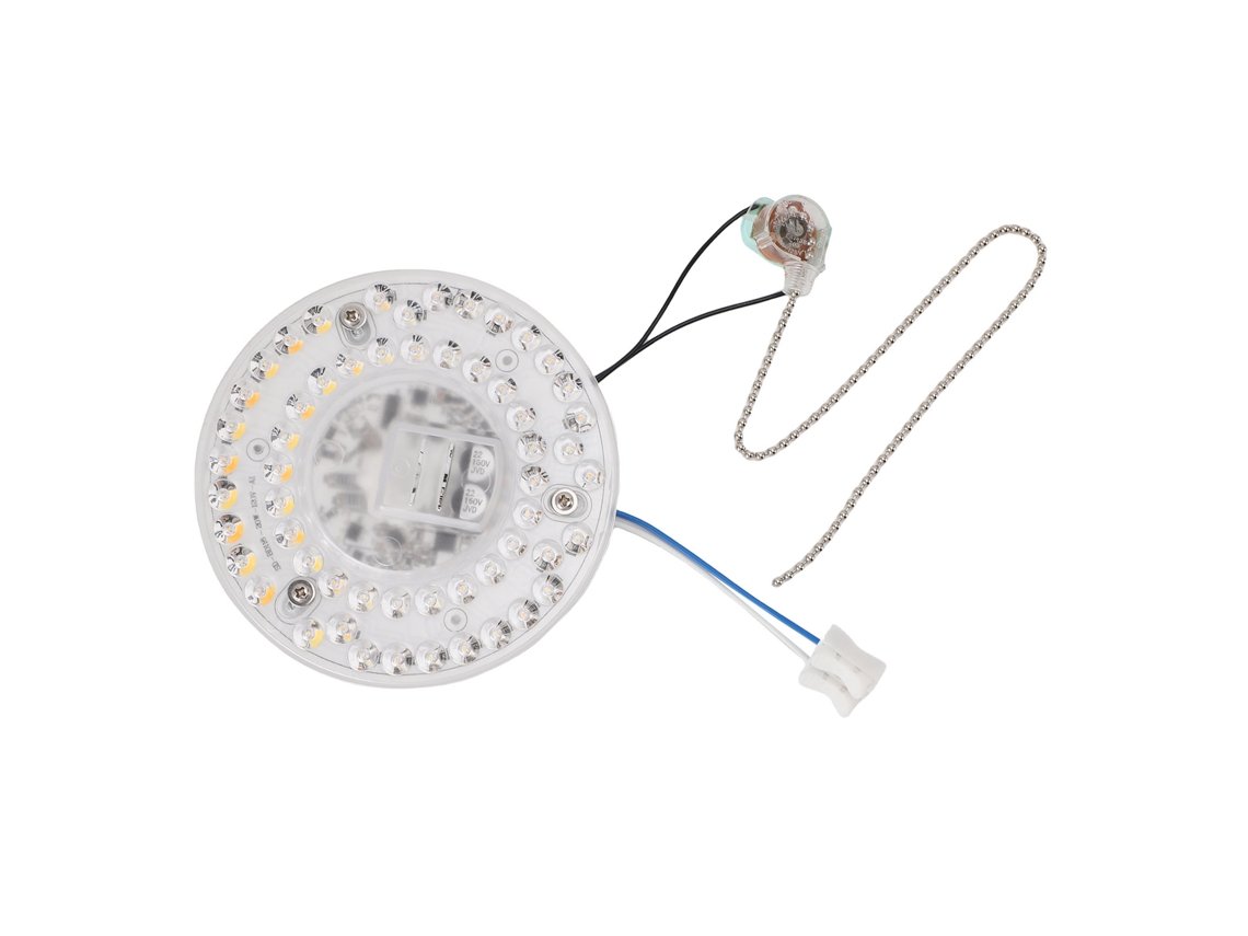 Kit De Conversión Led Para Ventilador De Techo De 4,7 Pulgadas, 20 W, 2100 Lúmenes, Brillo Ajustable, 5 Cct Con Cable.