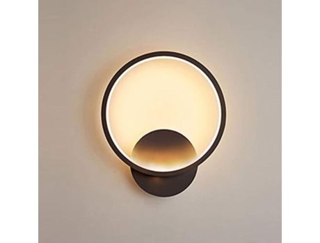 Lámpara de Parede Do Quarto Luz Interna Da Parede Led Interna 3000K 845Lm Moderno Black Metal e Design de Acrílico Iluminação para O Quarto É O Est...