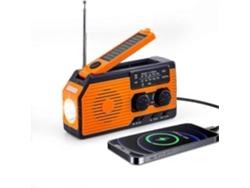 Radio solar digital GOKOCO con manivela, batería de emergencia de 5000 mAh, cable AM/FM, Szrh Ab
