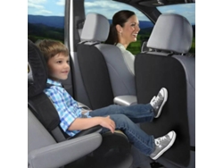Protector de respaldo para asiento trasero de coche con banda elástica, almohadillas antigolpes de tela Oxford duraderas, resistente a la intemperie.