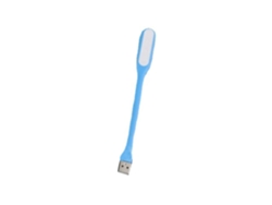 Luz De Leitura Led Usb 5v Portátil Ajustável Mini Luz Noturna Para Power Bank Laptop Azul Claro