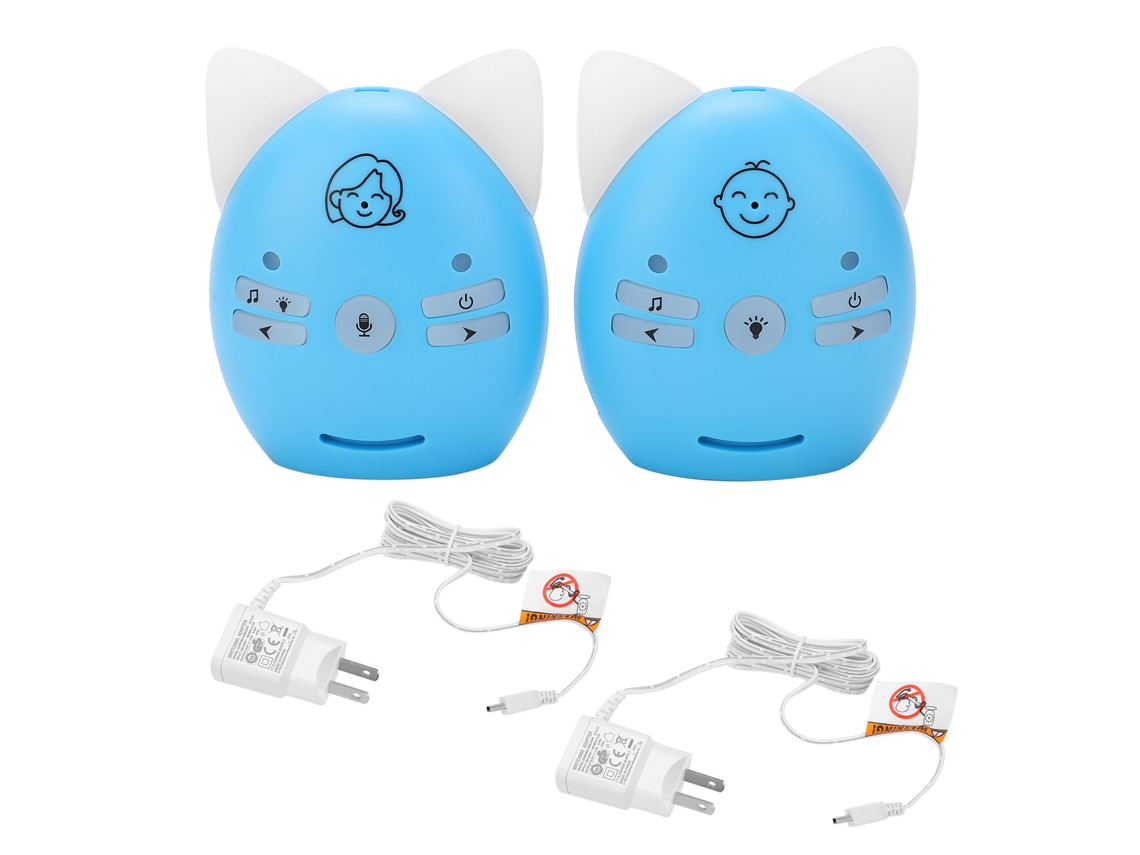 Monitor De Audio Inalámbrico Para Bebés Con Comunicación Bidireccional Y Luz Nocturna Antiinterferencias.