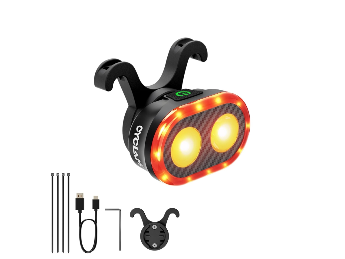 Luz Trasera Inteligente Para Bicicleta, Con Sensor De Freno, Encendido Y Apagado Automático, 20 Modos De Luz, Luces Traseras Led Ultrabrilla