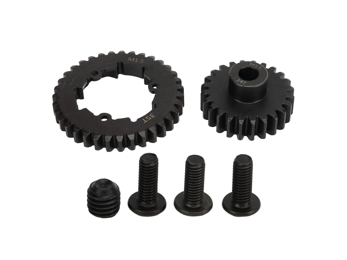 Ymsl Kit Engranaje Coche Rc Acero Engranaje Motor Con Engranaje Spur 35t Para Traxxas 6s 8s 1/5 Accesorios 24t Hxl