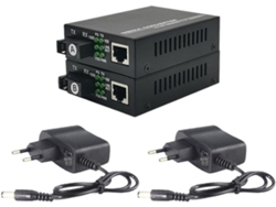 1 par de transceptores de fibra Gigabit de 3 km con convertidor de medios SC SFUSHOS