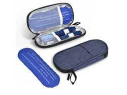 Estuche refrigerado para insulina, 2 bolsas de hielo. Ideal para viajes y uso diario. Color azul real. Hexinyigjly