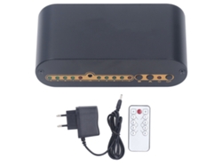 Conmutador De Audio Óptico Digital Spdif 4x2 Con Mando A Distancia Por Infrarrojos, Enchufe Europeo De 100-240 V.