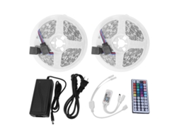 2026-tira Led 12v 5050smd Rgb Con Control Remoto, Luces De Cuerda Cambiantes De Color, Regulables