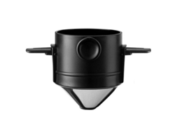 Filtro de café reutilizable de acero inoxidable, diseño sin papel, ideal para el hogar y viajes, negro Tommy01