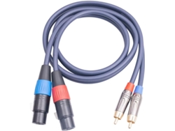 Cable De Audio Hifi De 1 Pieza, Doble Xlr A Macho, 2 X 3,3 Pies