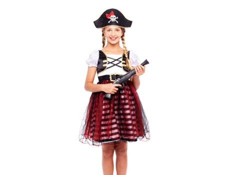 Disfraz de Niña PARTILANDIA dama pirata (Tam.: 4 a 6 anos)