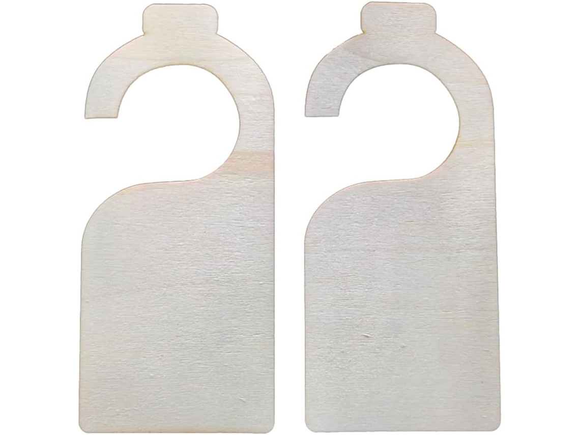 Panel de puerta de madera sin terminar con 40 piezas, tablero de madera para colgar en blanco, proyecto Gokoco