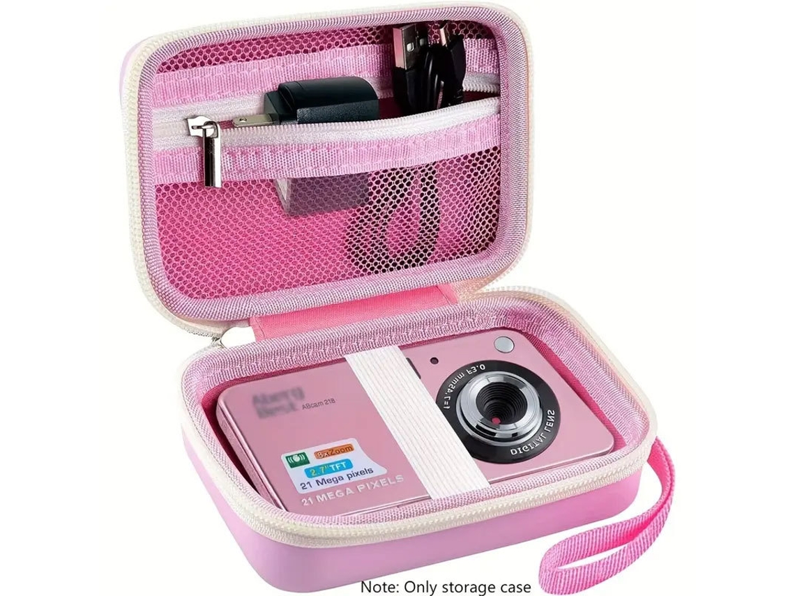 Bolsa para Câmara, Bolsa de Armazenamento Impermeável em Eva para Câmeras Sony/nikon/digitais CUICH (rosa)