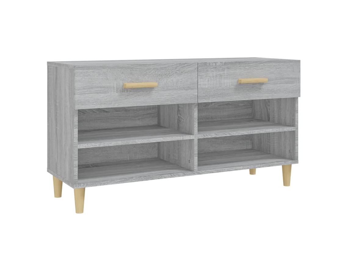 Zapatero MAISON EXCLUSIVE, Derivados de la Madera, Gris Sonoma, 102x35x55 cm