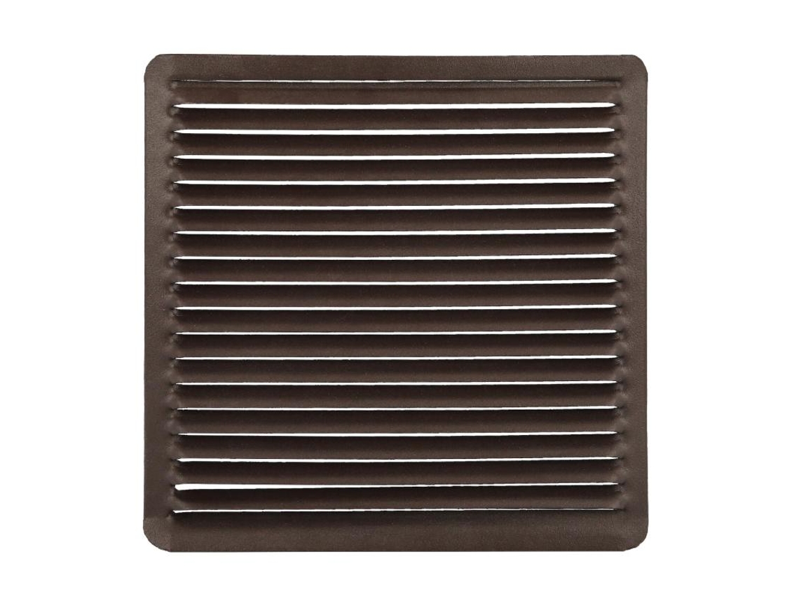 Rejilla Ventilación Empotrar 17x17 cm Aluminio Marron WOLFPACK LINEA PROFESIONAL