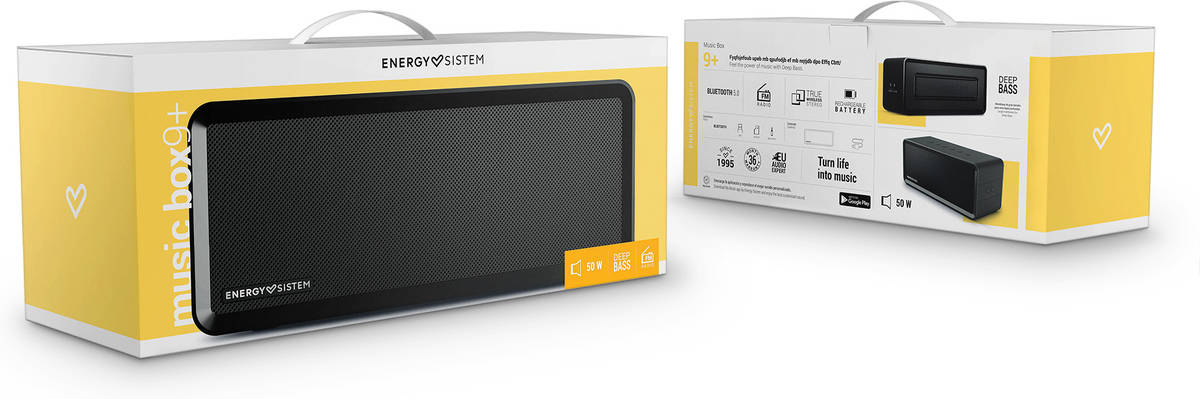 Altavoz Bluetooth ENERGY SISTEM Music Box (50 W - Autonomía: até 12 h -  Negro)
