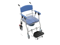 Silla de ducha con asistencia para la movilidad, diseño cómodo, color azul