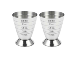 Vaso medidor doble para cócteles y bebidas alcohólicas, ideal para mojitos. TAISHENGDA