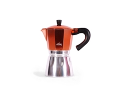 Cafetera Espresso estilo italiano Any Morning Moka en aluminio, 240ml, fácil de limpiar.