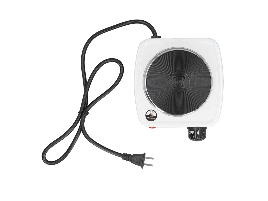 Mini Hornilla Eléctrica De 500 W Con Placa Calefactora Ajustable Para Mesa De Cocina, Ideal Para Café, Té O Leche.