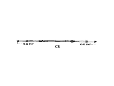 Cabo de Controle C8 Prateado 25´ULTRAFLEX