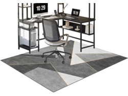 Alfombrilla antideslizante para silla de oficina, 70 x 100 cm, Xunzheng