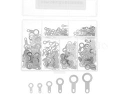 300 Terminales De Soldadura De Cabeza Simple M2,2-m6,2 Piezas En Cobre Plateado, Arandelas